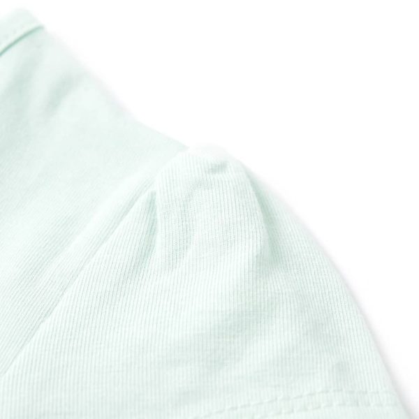 T-shirt infantil menta-claro 128 - Image 5