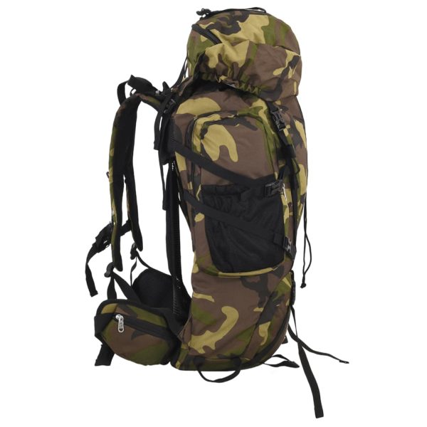 Mochila para caminhadas 100 L tecido oxford camuflagem verde - Image 2