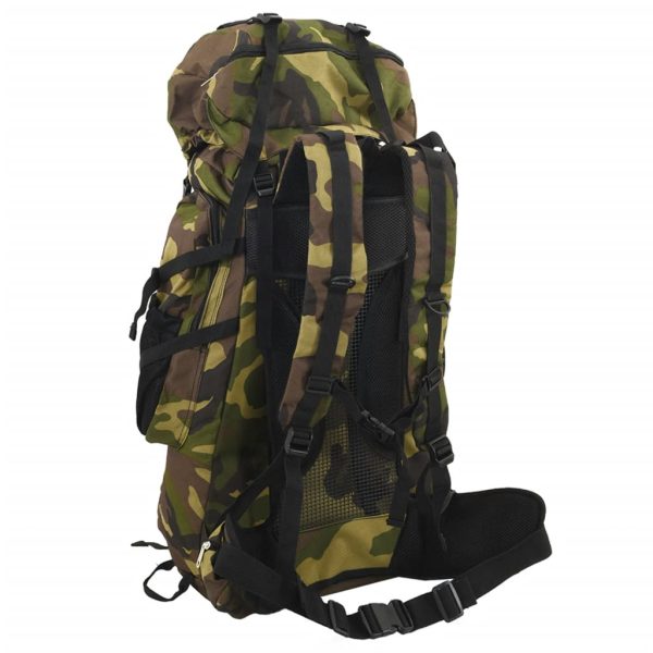 Mochila para caminhadas 100 L tecido oxford camuflagem verde - Image 3