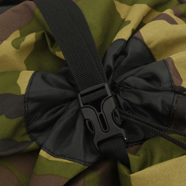 Mochila para caminhadas 100 L tecido oxford camuflagem verde - Image 6