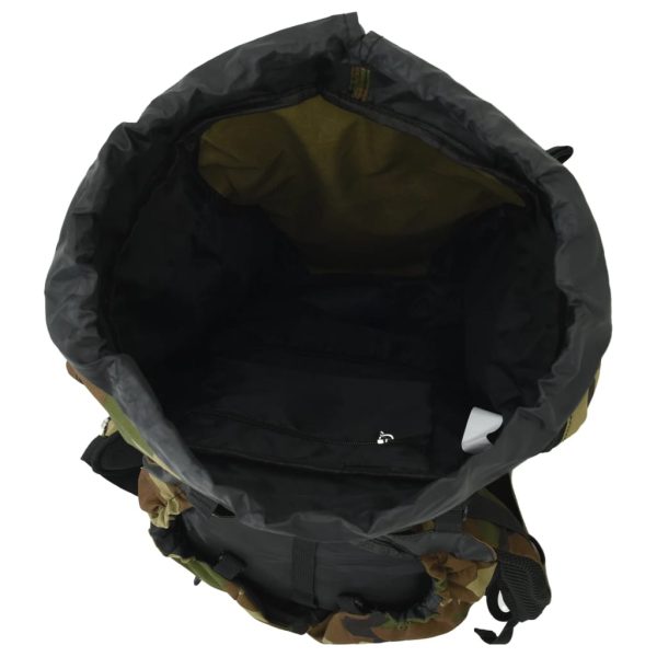 Mochila para caminhadas 100 L tecido oxford camuflagem verde - Image 7