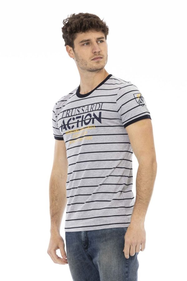 Trussardi Action Camiseta 2AT24_R_13Grey-Navy - Image 2