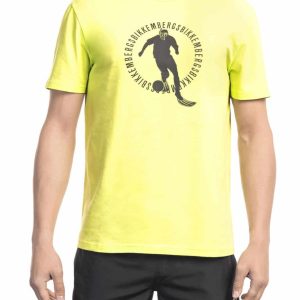 Bikkembergs Beachwear Camiseta BKK1MTS02_YELLOW(FLUO)
