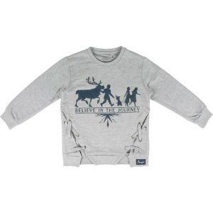 SUDADERA COTTON BRUSHED FROZEN 2 - GRIS
