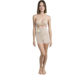 SHORT ALTO REDUCTOR EFECTO 3D CON TECNOLOGÍA BIOTECH COLOR BEIGE