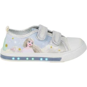 ZAPATILLA LONETA SUELA PVC CON LUCES ALGODÓN FROZEN