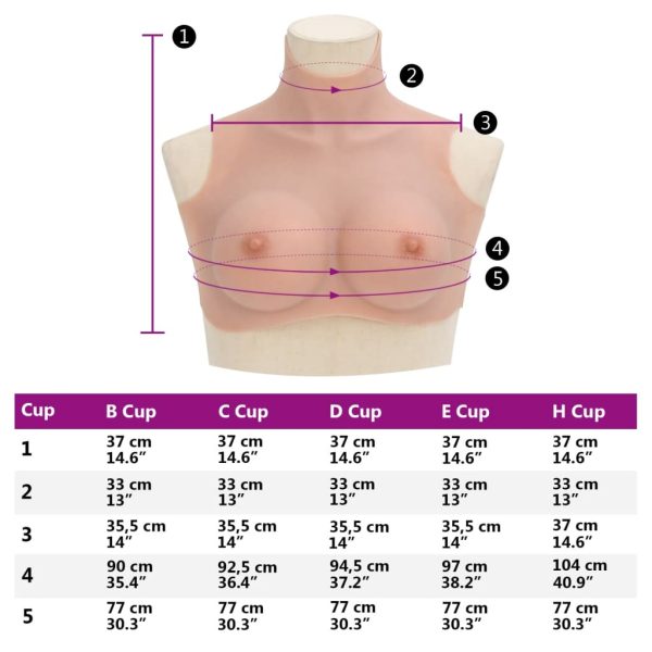 Peitoral de silicone natural copa D - Image 9
