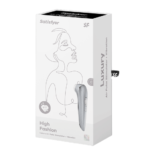 ESTIMULADOR DE PULSO DE AR DE LUXO DE ALTA MODA SATISFYER + VIBRAÇÃO - Imagen 5