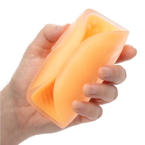 CALEX - MASTURBADOR DE GRIP COM FRONTEIRA - LARANJA - Imagen 6