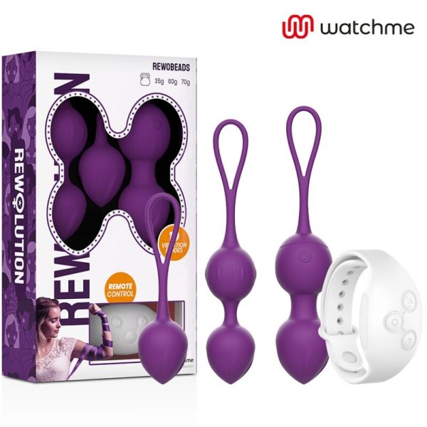 REWOLUTION REWOBEADS BOLAS VIBRANTES DE CONTROLE REMOTO COM TECNOLOGIA WATCHME - Imagen 2