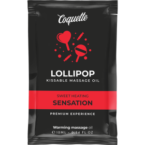 COQUETTE CHIC DESIRE - ÓLEO DE MASSAGEM BEIJÁVEL DE BOLSO COM EFEITO DE CALOR PIRULITO 10 ML