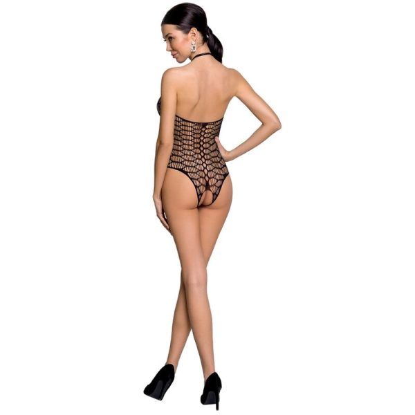 PASSION WOMAN BS087 BODYSTOCKING - BLACK ONE SIZE - Imagen 2