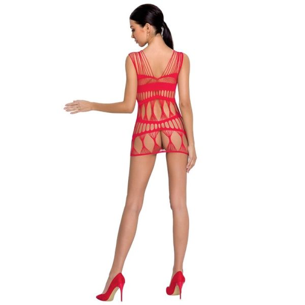 PASSION WOMAN BS089 BODYSTOCKING - RED ONE SIZE - Imagen 2