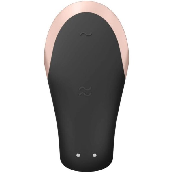 SATISFYER DOUBLE LOVE LUXURY PARTNER VIBRATOR - PRETO - Imagen 3