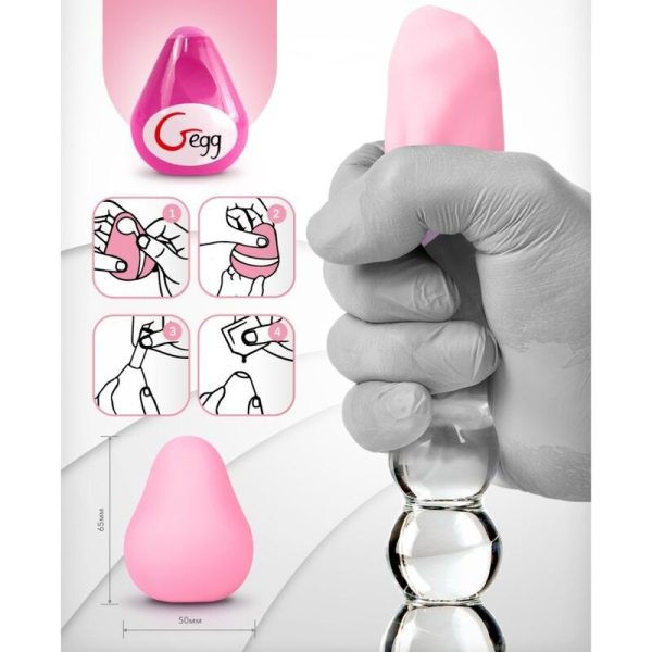 OVO TEXTURADO E REUTILIZÁVEL GVIBE - ROSA - Imagen 4