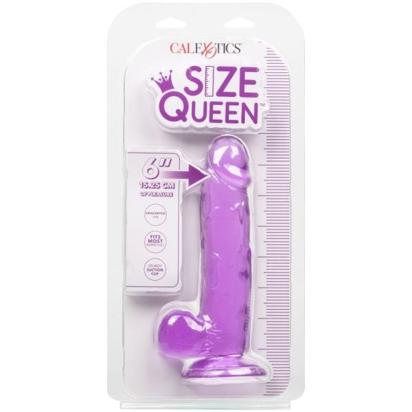 CALEX SIZE QUEEN DILDO - ROXO 15,3 CM - Imagen 4
