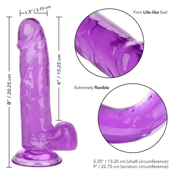CALEX SIZE QUEEN DILDO - ROXO 15,3 CM - Imagen 6