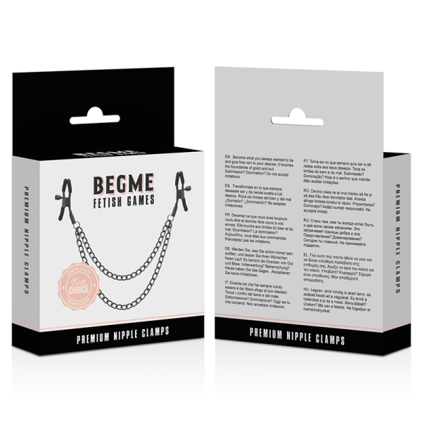 BEGME RED EDITION NIPPLE CLIPPS COM CHAIN - Imagen 4