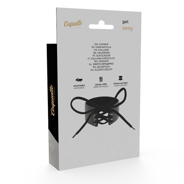 COQUETTE CHIC DESIRE - GARGANTILHA DE COURO VEGANO - Imagen 7