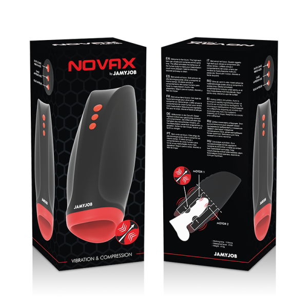 MASTURBADOR JAMYJOB NOVAX COM VIBRAÇÃO E COMPRESSÃO - Imagen 7