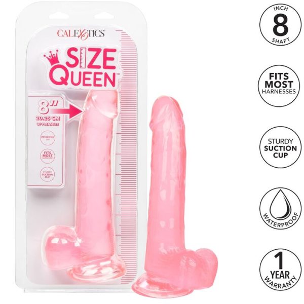 CALEX SIZE QUEEN DILDO - ROSA 20,3 CM - Imagen 2