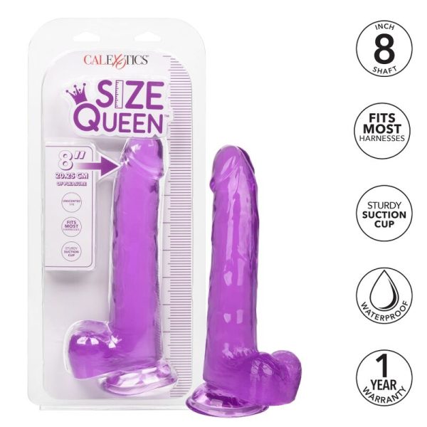CALEX SIZE QUEEN DILDO - ROXO 20,3 CM - Imagen 2