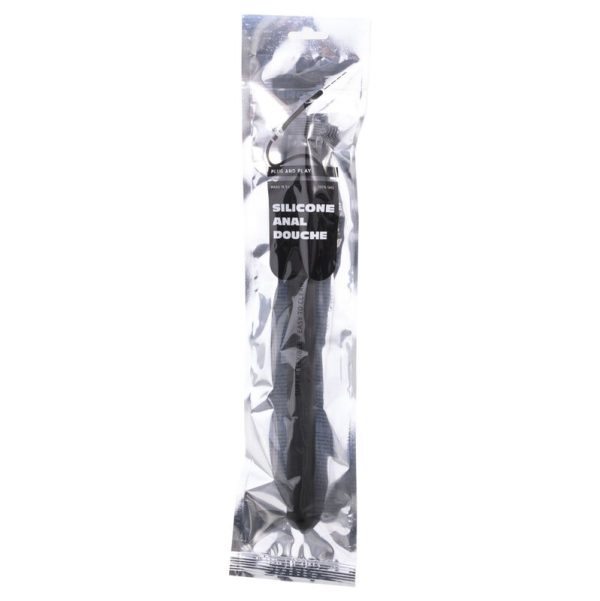 ALL BLACK - CHUVEIRO ANAL DE SILICONE INFLÁVEL 27 CM - Imagen 2