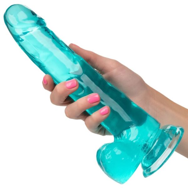 DILDO QUEEN TAMANHO CALEX - AZUL 20,3 CM - Imagen 3