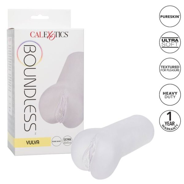 CALEX BOUNDLESS VULVA STROKER - TRANSPARENTE - Imagen 2
