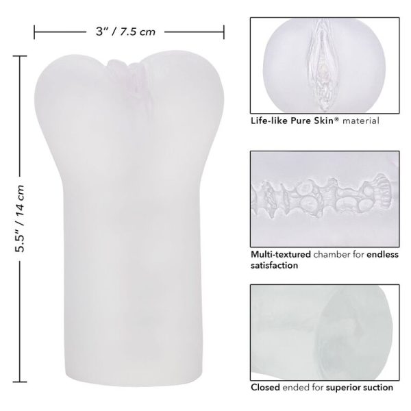 CALEX BOUNDLESS VULVA STROKER - TRANSPARENTE - Imagen 4