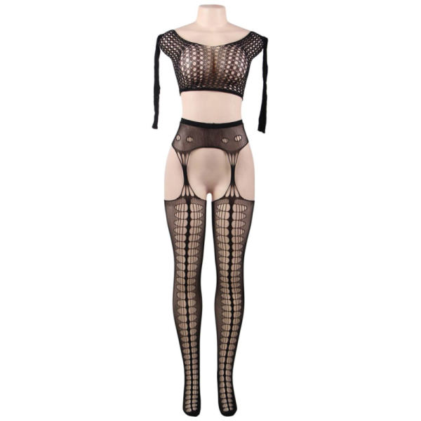 QUEEN LINGERIE BODYSTOCKING LONG SLEEVE TOP SL - Imagen 4