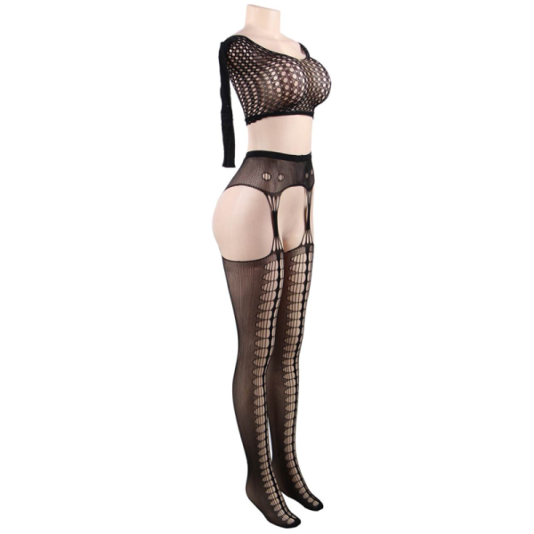 QUEEN LINGERIE BODYSTOCKING LONG SLEEVE TOP SL - Imagen 5