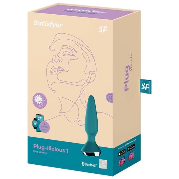 SATISFYER PLUG ILICIOUS 1 PLUG VIBRATOR - VERDE - Imagen 5