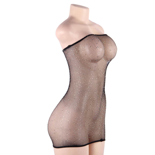 QUEEN LINGERIE SHINNY-DRESS BODYSTOCKING SL - Imagen 4