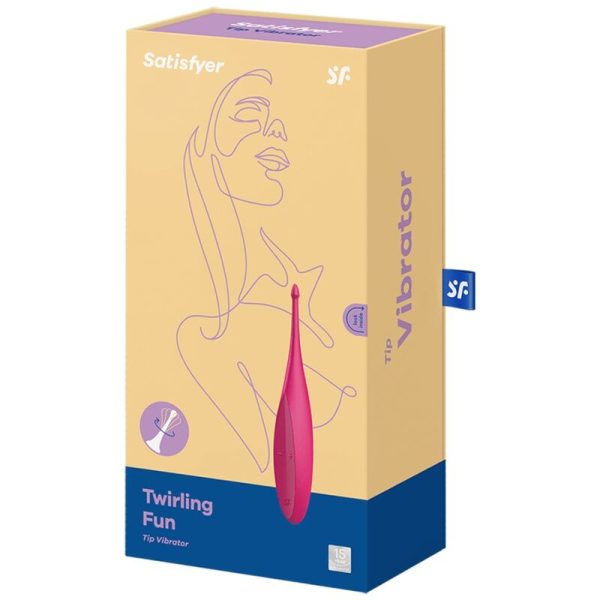 SATISFYER TWIRLING FUN TIP VIBRATOR - ROSA - Imagen 5