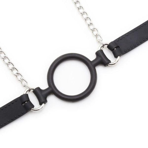OHMAMA FETISH - RING GAG COM CORRENTES E GRAMPOS DE BICO - Imagen 5