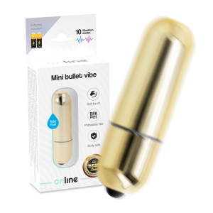 ONLINE- MINI BALA VIBRANTE DOURADA