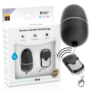 ONLINE- OVO VIBRANTE COM CONTROLE REMOTO M PRETO