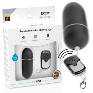 ONLINE- OVO VIBRANTE COM CONTROLE REMOTO L PRETO