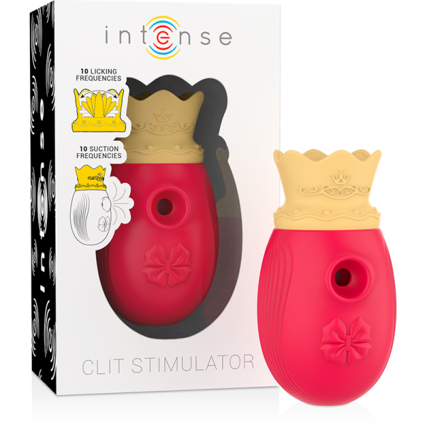 ESTIMULADOR DE CLITÓRIO INTENSO 10 FREQUÊNCIAS DE LAMBEDURA E SUCÇÃO - VERMELHO - Imagen 2