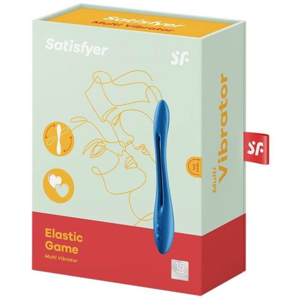 SATISFYER ELASTIC GAME MULTI VIBRADOR - AZUL - Imagen 4