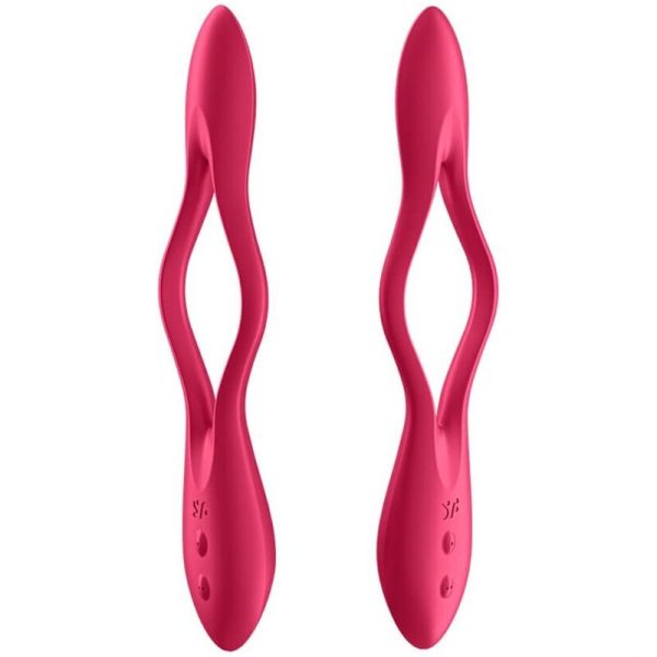 SATISFYER ELASTIC JOY MULTI VIBRADOR - ROJO - Imagen 2