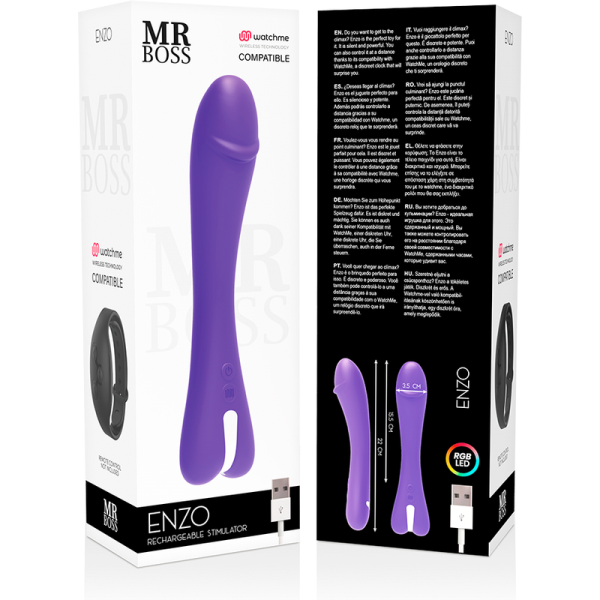 MR BOSS - ENZO VIBRADOR WATCHME TECNOLOGIA SEM FIO COMPATÍVEL - Imagen 10