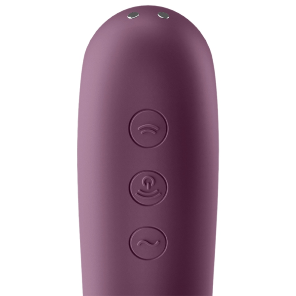 SATISFYER DUAL KISS ESTIMULANTE CLIT - VINHO TINTO - Imagen 3
