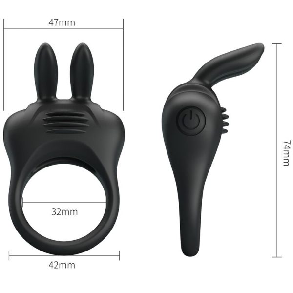 ANEL VIBRADOR DE COELHO DAVION BONITO AMOR - Imagen 3