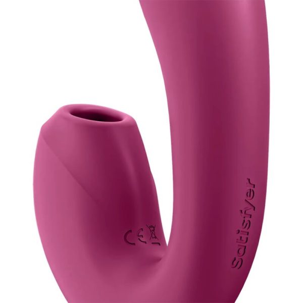 APLICATIVO ESTIMULADOR E VIBRADOR SATISFYER SUNRAY - VERMELHO - Imagen 2