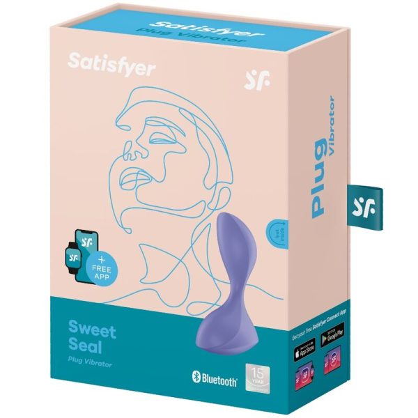 SATISFYER SWEET SEAL VIBRATING PLUG APP - LILAC - Imagen 4
