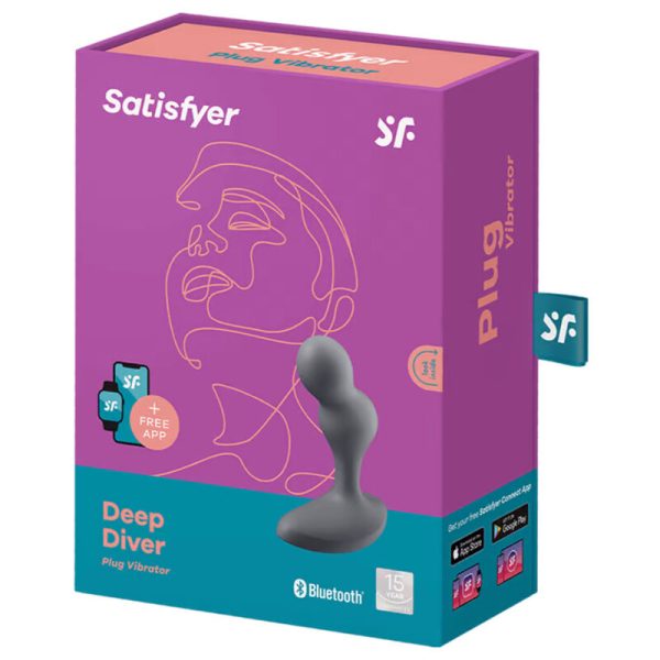 SATISFYER DEEP DIVER VIBRATING PLUG APP - - Imagen 4
