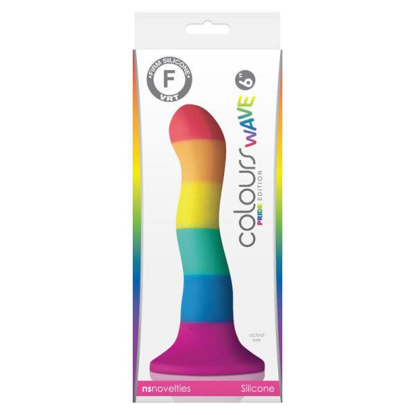ORGULHO - BANDEIRA LGBT ONDA DILDO 17 CM - Imagen 2