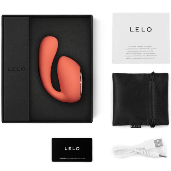 LELO IDA WAVE MASSAGEIRO PARA CASAIS CORAL VERMELHO - Imagen 3